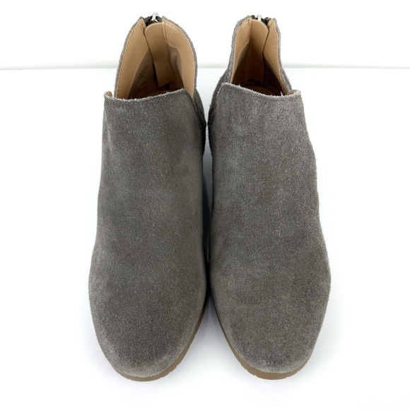 Kenneth Cole Reaction Women's Side Skip Suede Leather Ankle Bootie Gray Size 5.5 - Picture 7 of 11